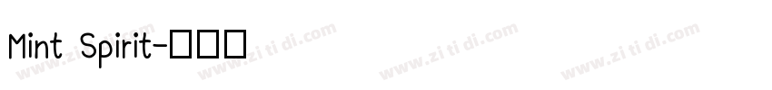 Mint Spirit字体转换